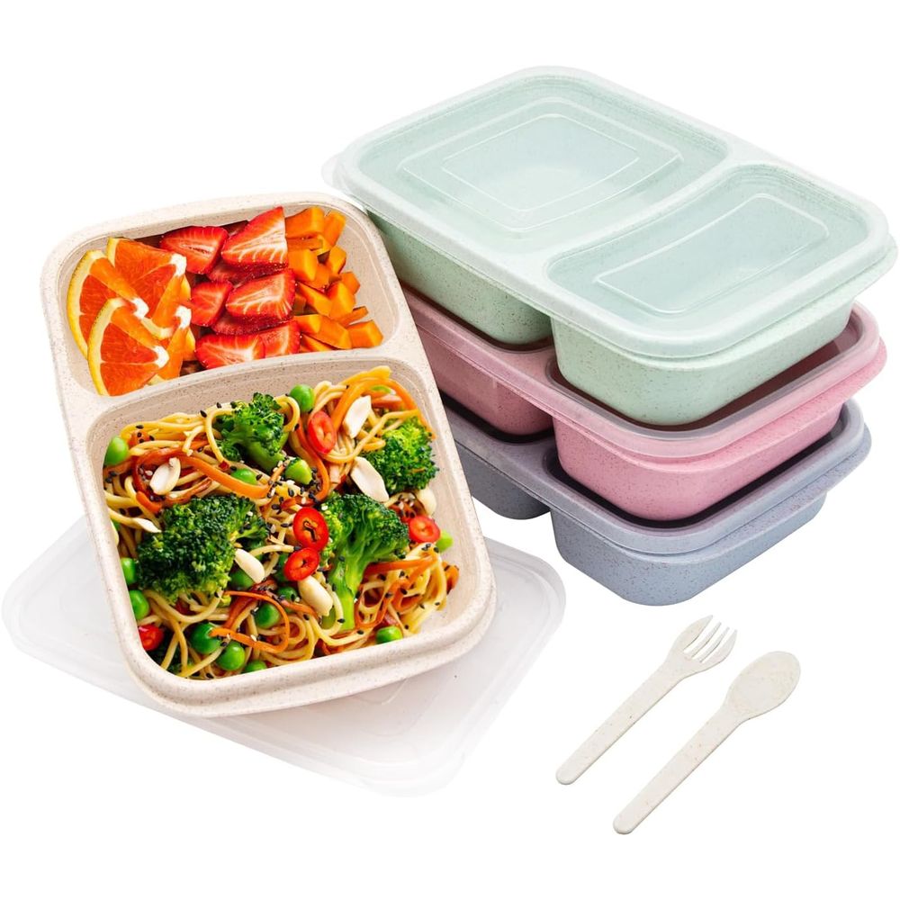 Meal Prep Lunch Boxes - Set di 4 Contenitori Bento, 2