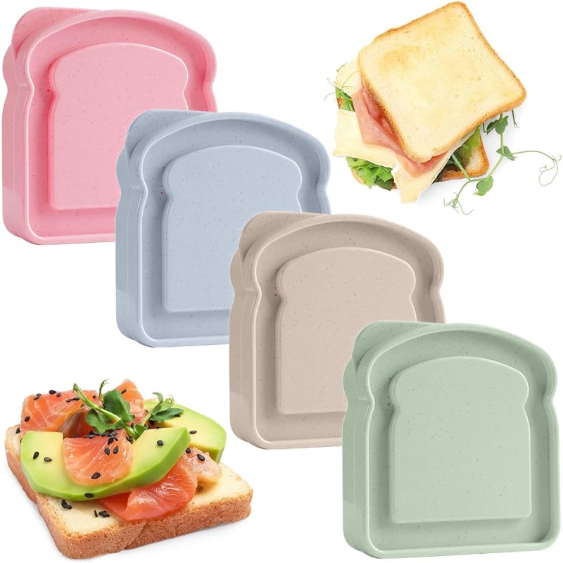 Meal Prep Lunch Boxes - 1/4 pezzi contenitore per sandwich scatola