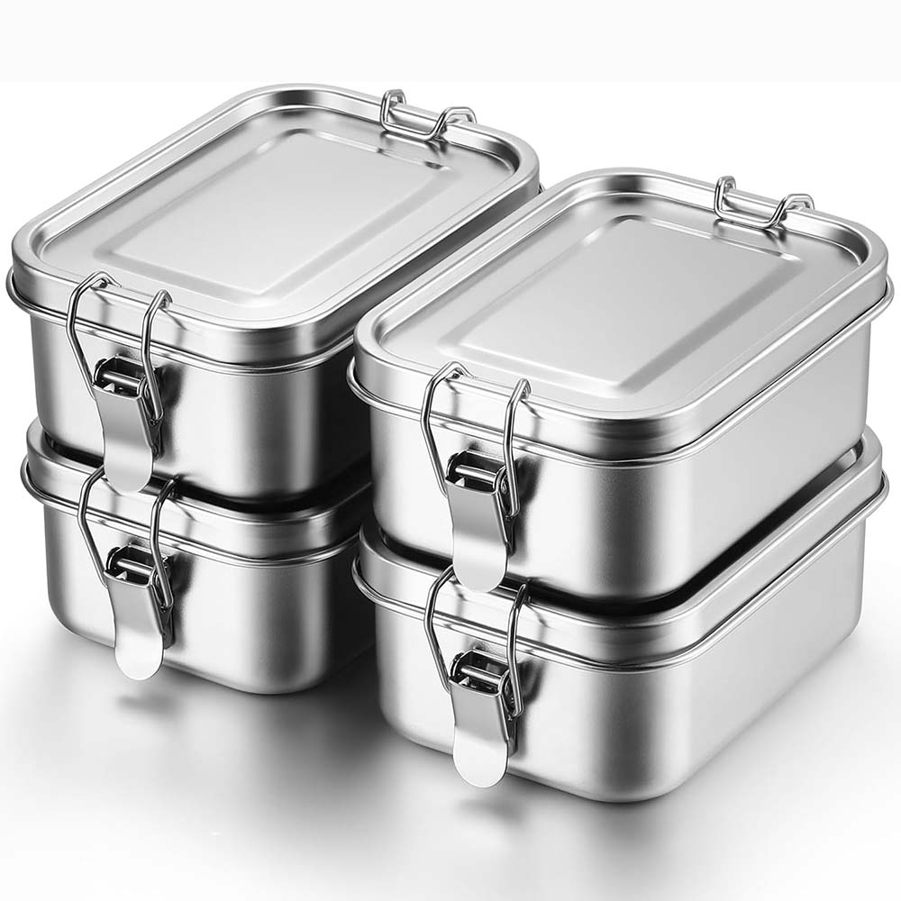 Meal Prep Lunch Boxes - Contenitori per alimenti in metallo con