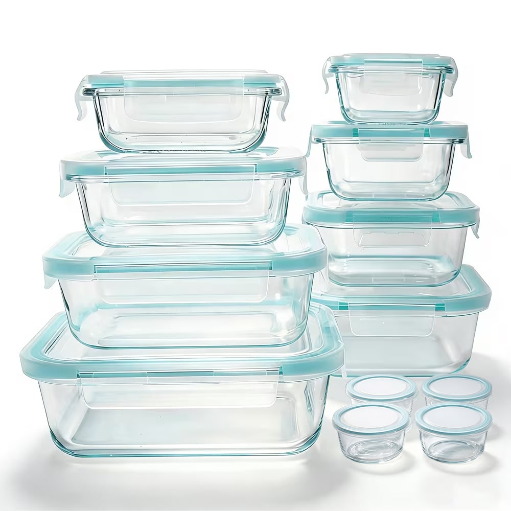 Meal Prep Kit - Contenitori in vetro per alimenti, set