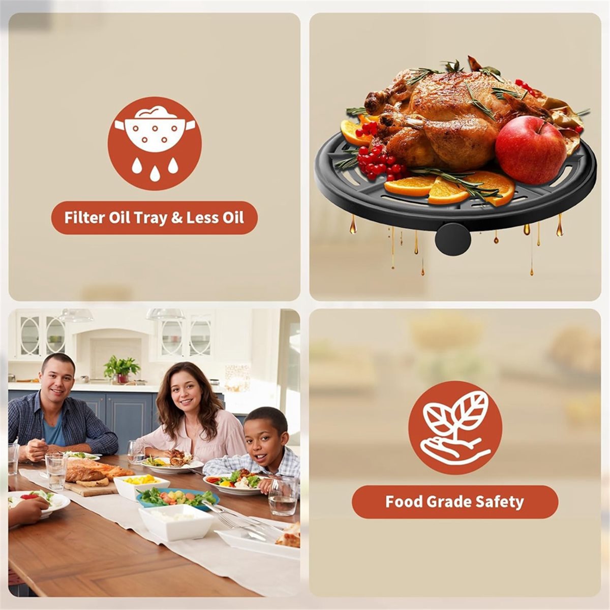 Ninja Air Fryer Af101 - Vassoio di Ricambio AS62 per Friggitrice