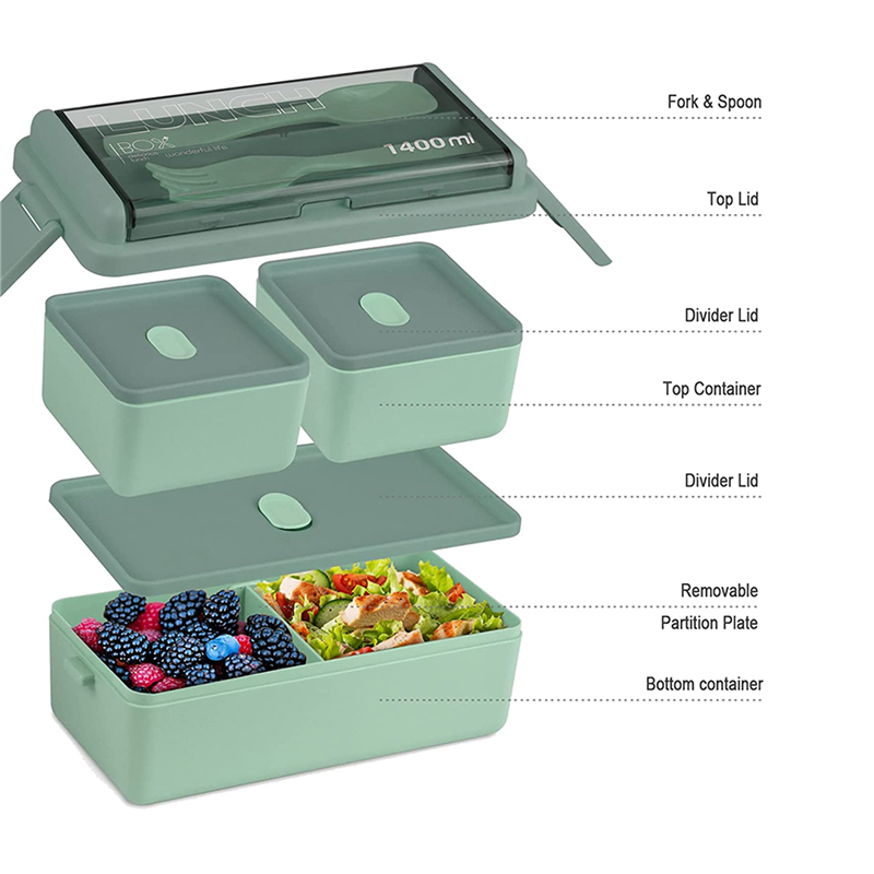 Meal Prep Kit - ABXF-2X Kit Bento Box, Bento Box
