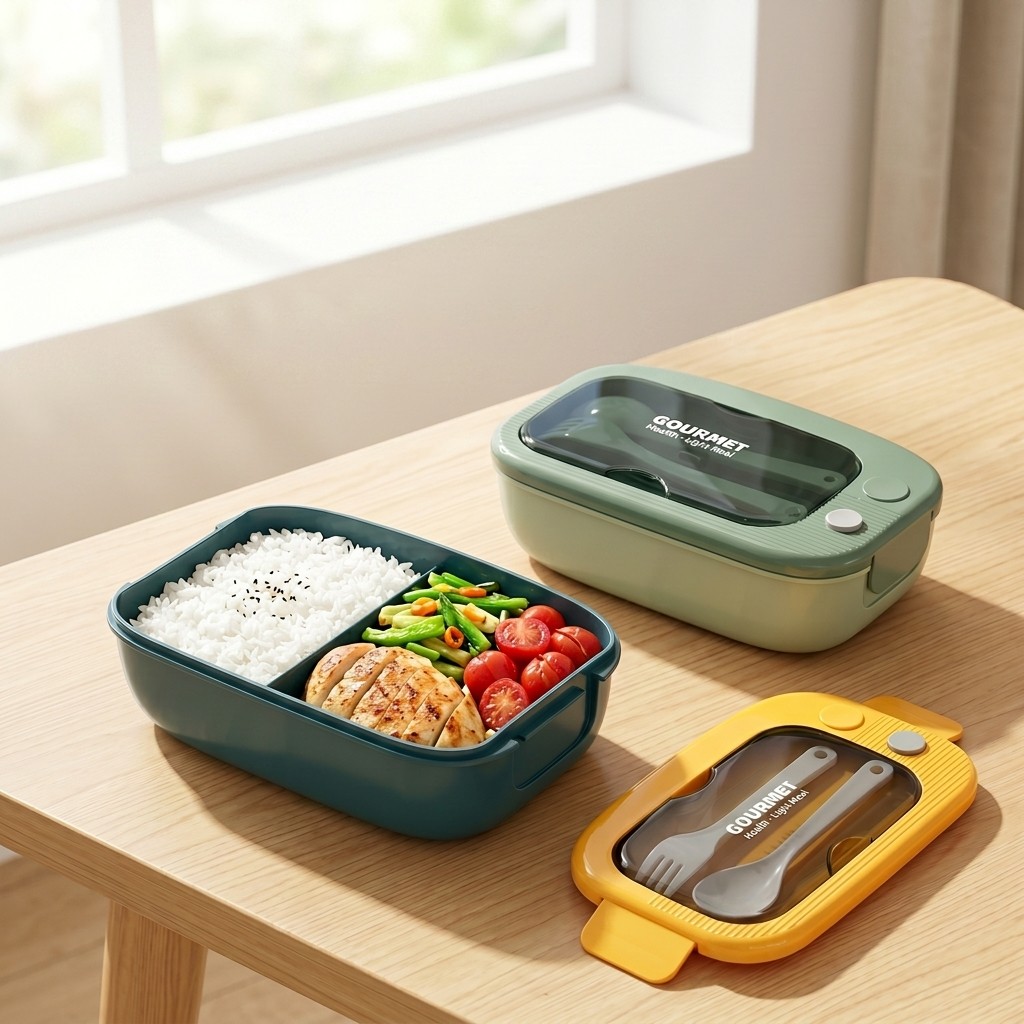 Meal Prep Lunch Boxes - Contenitore per Pranzo in Plastica per