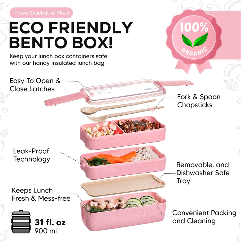 3-In-1 scomparto Bento Box In  - Meal Prep Lunch Boxes recensione e prezzo