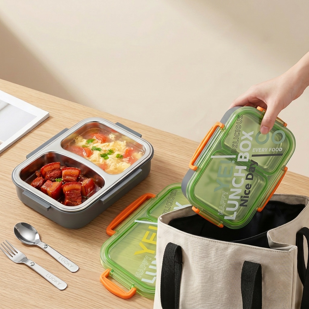 Contenitore per Pranzo in Acci - Meal Prep Lunch Boxes recensione e prezzo